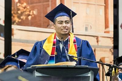 Student Speaks at Undergraduate Commencement